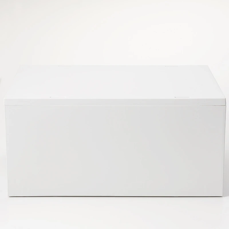 Polypropylene Storage Case 2 Drawer White Grey - Deep (W26 x D37 x H17.5 cm)