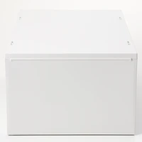 Polypropylene Storage Case 2 Drawer White Grey - Deep (W26 x D37 x H17.5 cm)