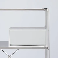 Polypropylene Wide Storage Case White Grey