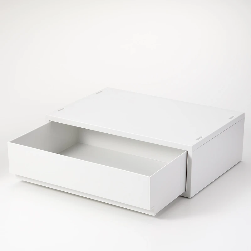 Polypropylene Wide Storage Case White Grey