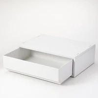 Polypropylene Wide Storage Case White Grey