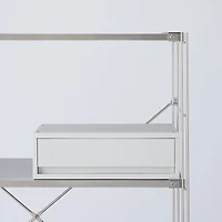 Polypropylene Wide Storage Case White Grey