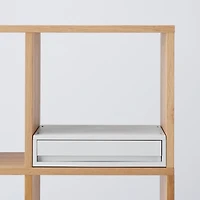 Polypropylene Wide Storage Case White Grey - Extra Shallow (W37 x D26 x H9 cm)