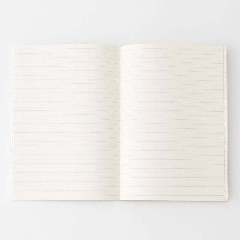 Open-Flat Dashed Grid Notebook