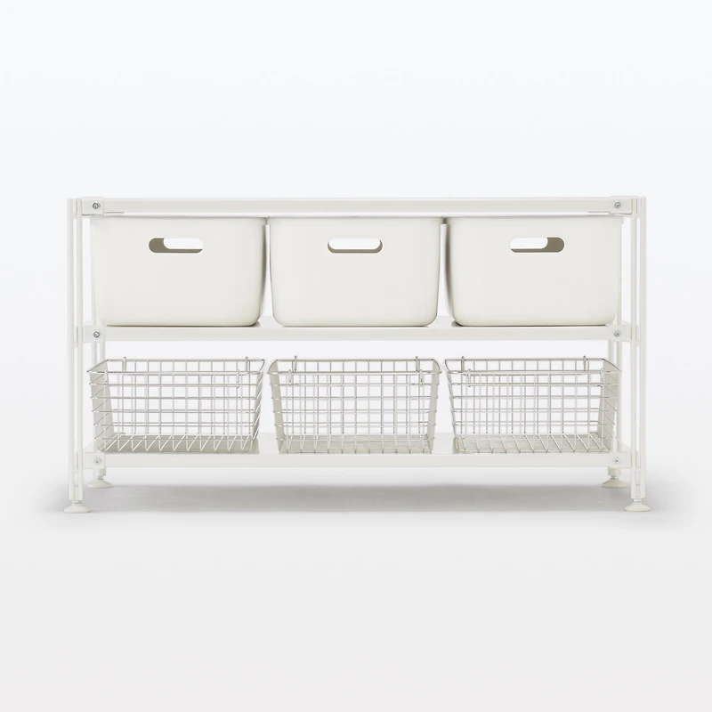 SUS Shelving Unit - White Grey - Wide - Mini