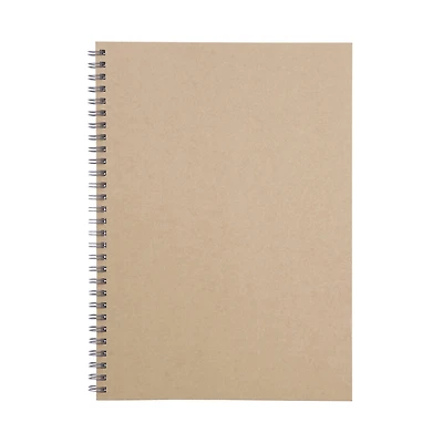 Wirebound Notebook Plain Beige