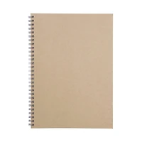 Wirebound Notebook Plain Beige