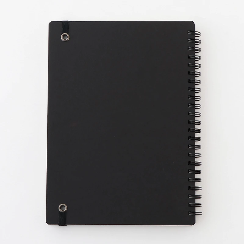 Double Ring Lined Notebook with Strap