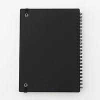 Double Ring Lined Notebook with Strap
