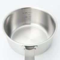 Stainless Aluminium 3-Layer Steel Saucepan 1.5L