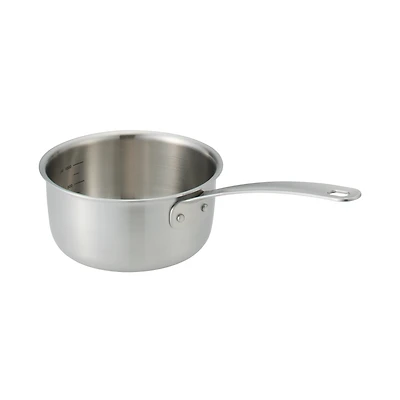 Stainless Aluminium 3-Layer Steel Saucepan 1.5L