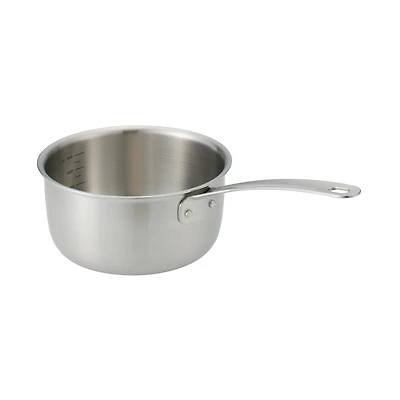 Stainless Aluminium 3-Layer Steel Saucepan 2L