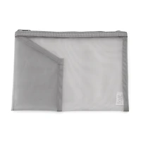 Nylon Mesh Pouch with Pocket - B6 - Grey