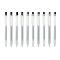 Gel Ink Ballpoint Pen Knock Type 0.5mm Set of 10