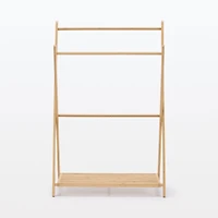 Bamboo Towel Hanger with Rack