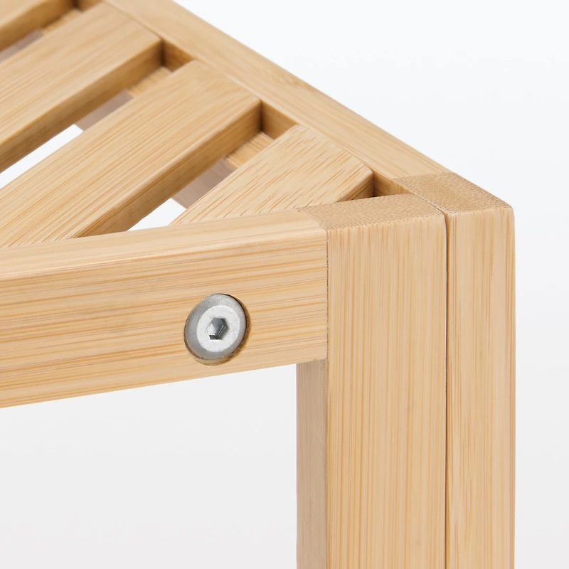 Bamboo Corner Rack 3 Tier