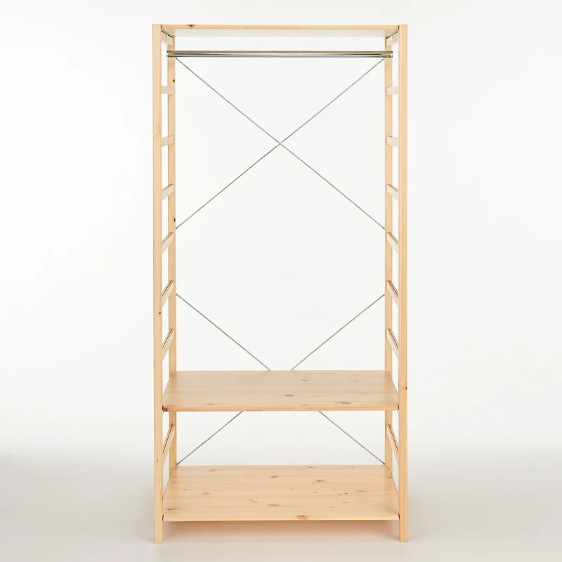Pine Shelf Unit - Wardrobe