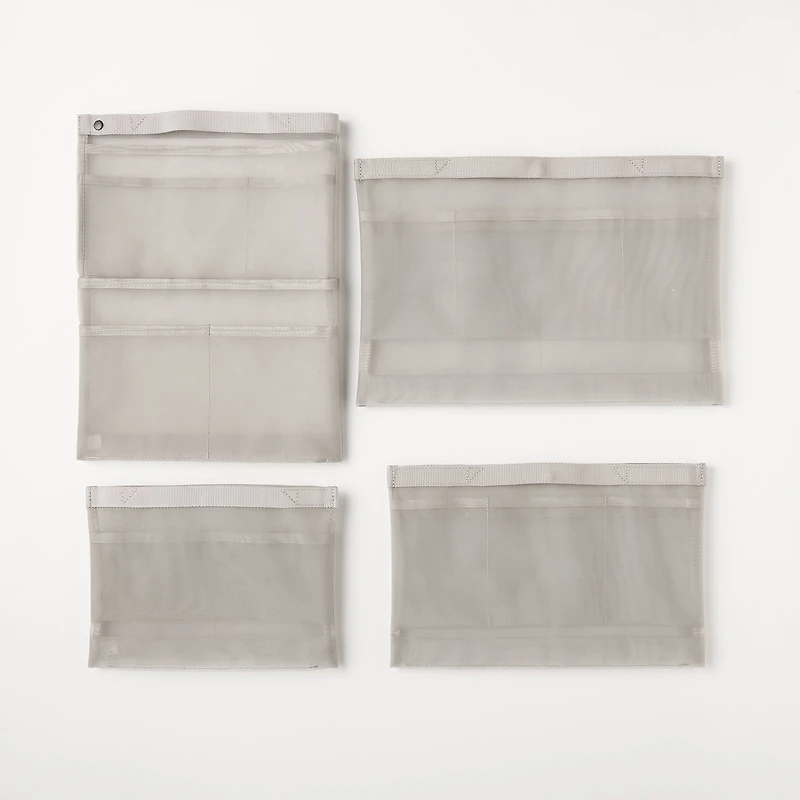 Nylon Mesh Bag Organizer A5 - Grey