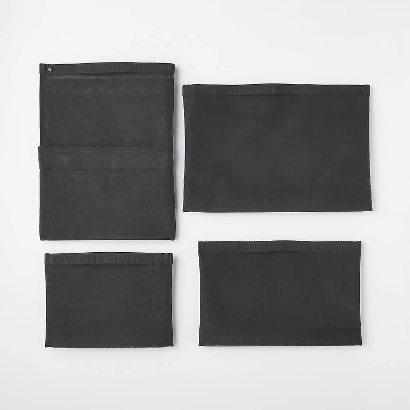 Nylon Mesh Bag Organizer A5 - Black