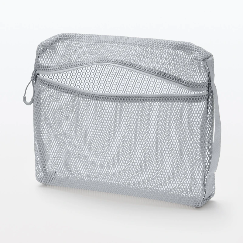 Gusset Mesh Case Large - Grey