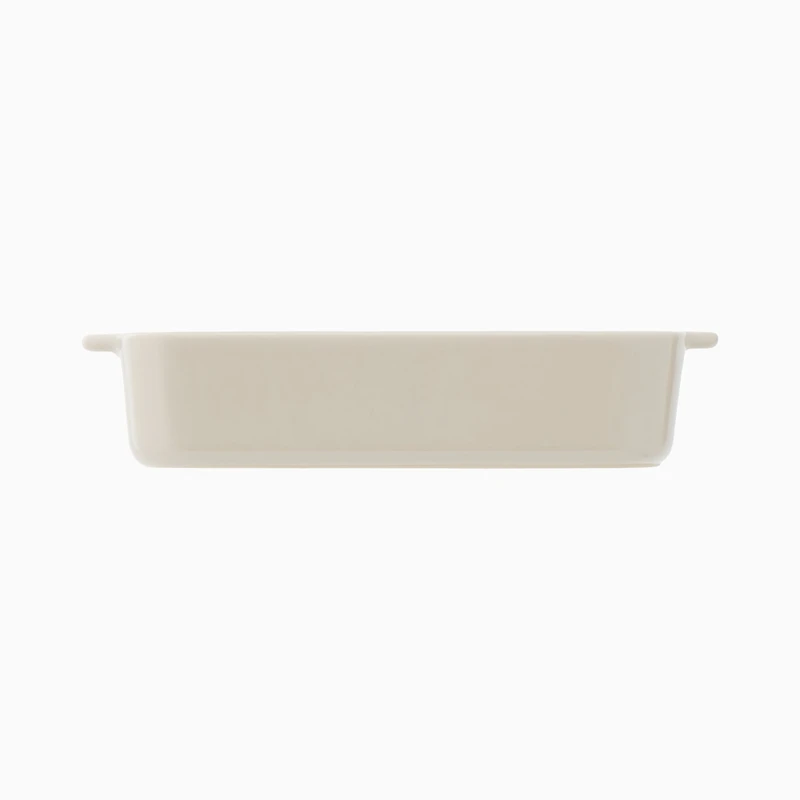 Stoneware Baking Dish Oven Tray - Grey Beige