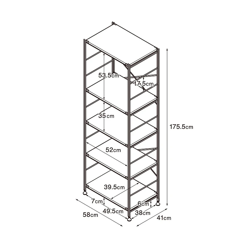 SUS Shelving Unit - Walnut - Regular - Large