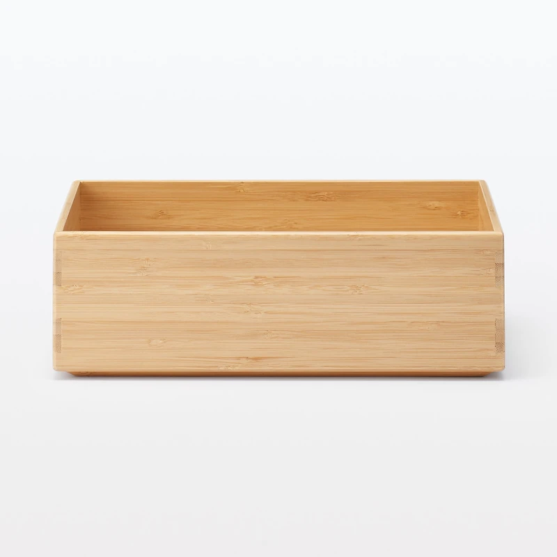 Stackable Bamboo Box - Half - Small W26 x D18.5 x H8.5 cm