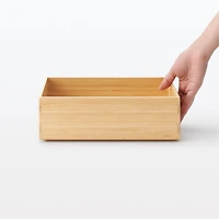 Stackable Bamboo Box - Half - Small W26 x D18.5 x H8.5 cm