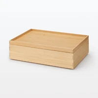 Stackable Bamboo Box - Small W37 x D26 x H8.5 cm