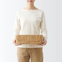 Water Hyacinth Basket - Rectangle - Small W34 x D23 x H12 cm