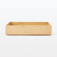 Stackable Bamboo Organizer Box - Medium W17 x D26 x H5.5 cm