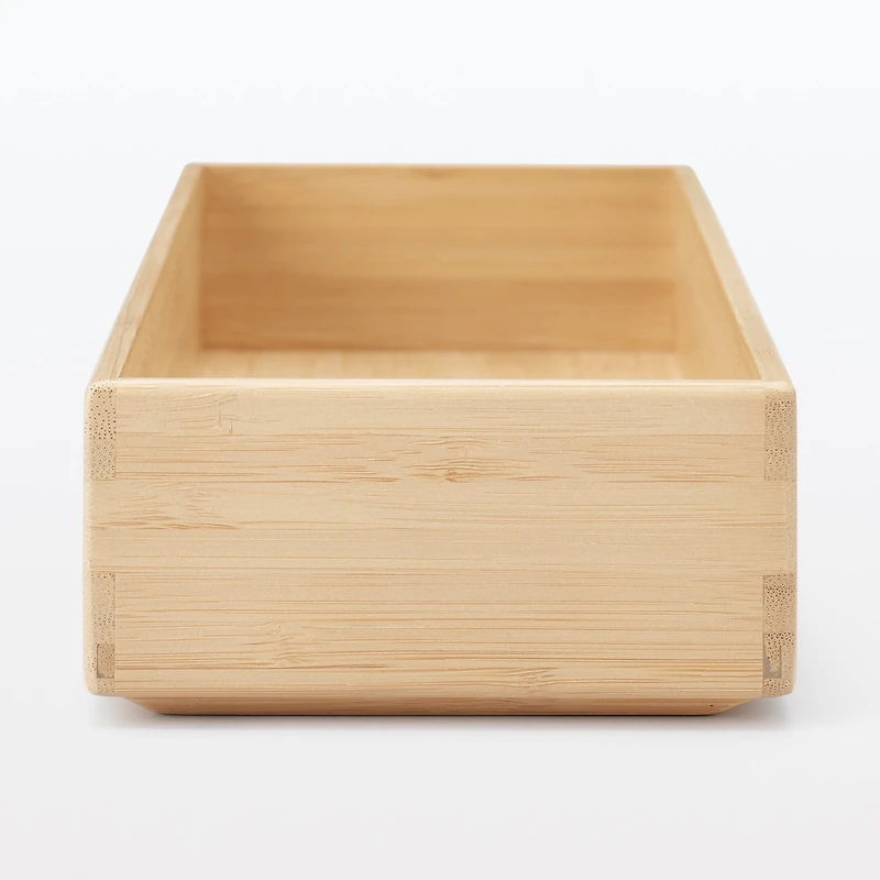 Stackable Bamboo Organizer Box - Large W11.5 x D34 x H5.5 cm