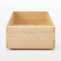 Stackable Bamboo Organizer Box - Large W11.5 x D34 x H5.5 cm