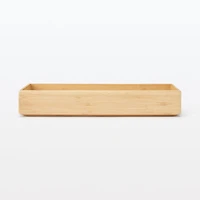 Stackable Bamboo Organizer Box - Large W11.5 x D34 x H5.5 cm