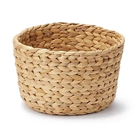 Water Hyacinth Basket - Round - Shallow Dia. 25 x H16 cm