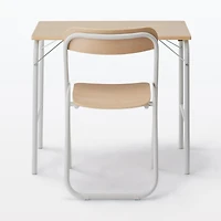 Steel Pipe Folding Chair with Wooden Seat