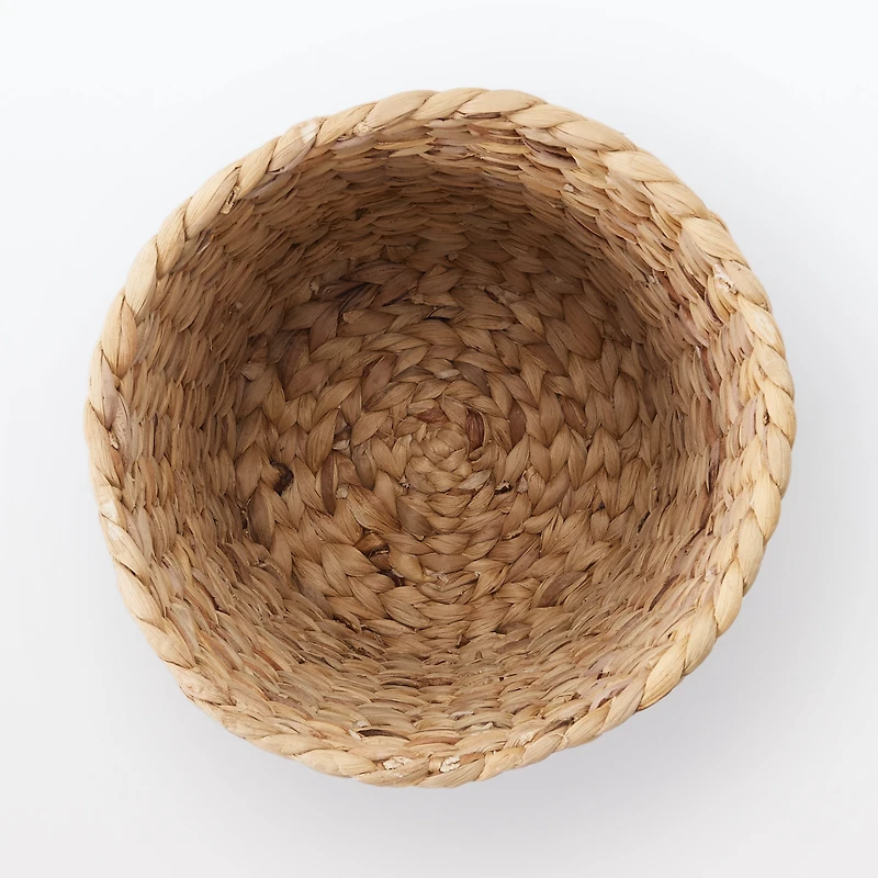 Water Hyacinth Basket - Round - Deep Dia. 26 x H30 cm