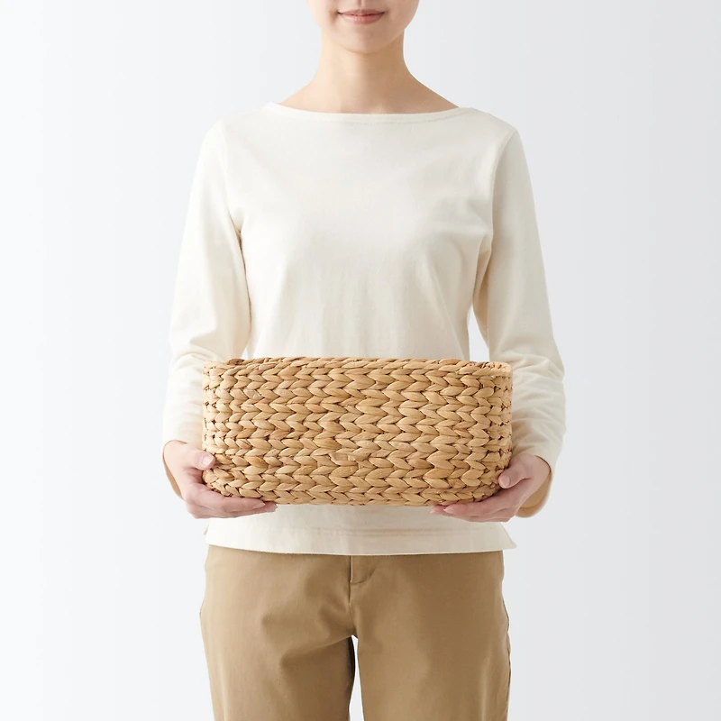 Water Hyacinth Basket - Rectangle - Medium W34 x D23 x H16 cm