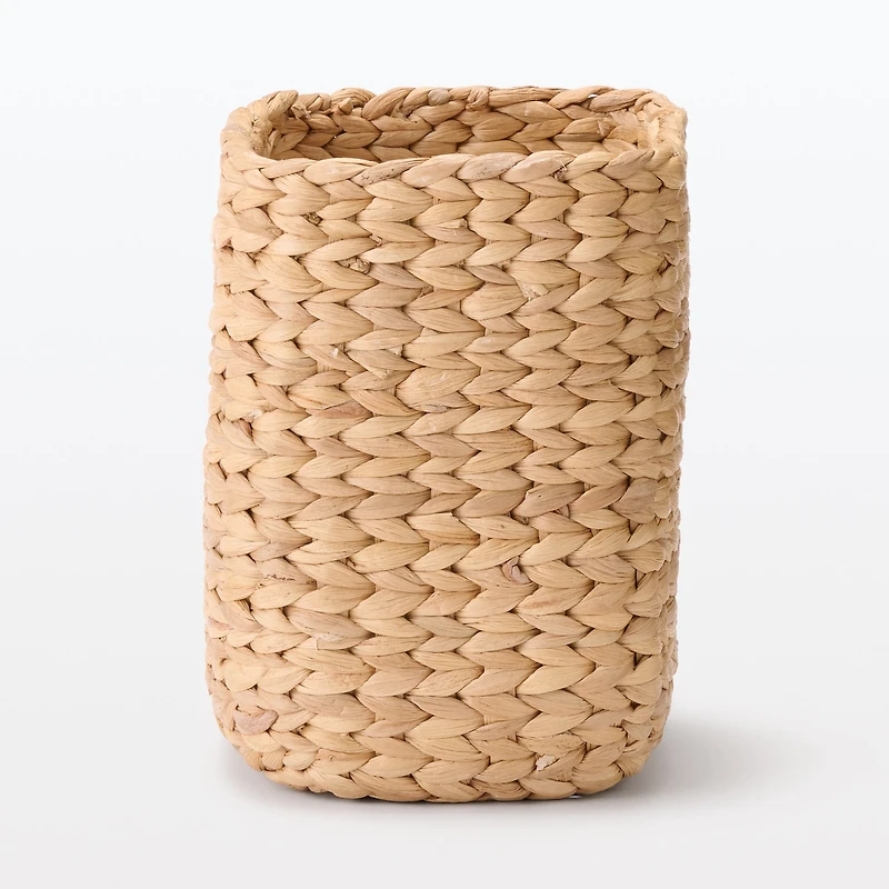 Water Hyacinth Basket - Rectangle - Large Half W17 x D23 x H24 cm