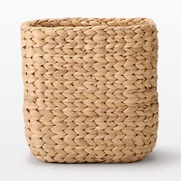 Water Hyacinth Basket - Rectangle - Large Half W17 x D23 x H24 cm