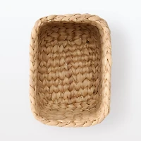 Water Hyacinth Basket - Rectangle - Large Half W17 x D23 x H24 cm
