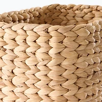 Water Hyacinth Basket - Rectangle - Large Half W17 x D23 x H24 cm