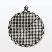 Plain Weave Linen Pot Holder & Trivet - Gingham Check