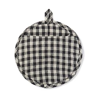 Plain Weave Linen Pot Holder & Trivet - Gingham Check