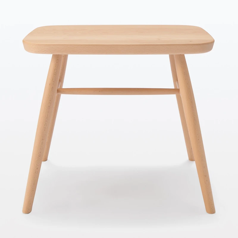 Beech Wood Stool with Round Legs