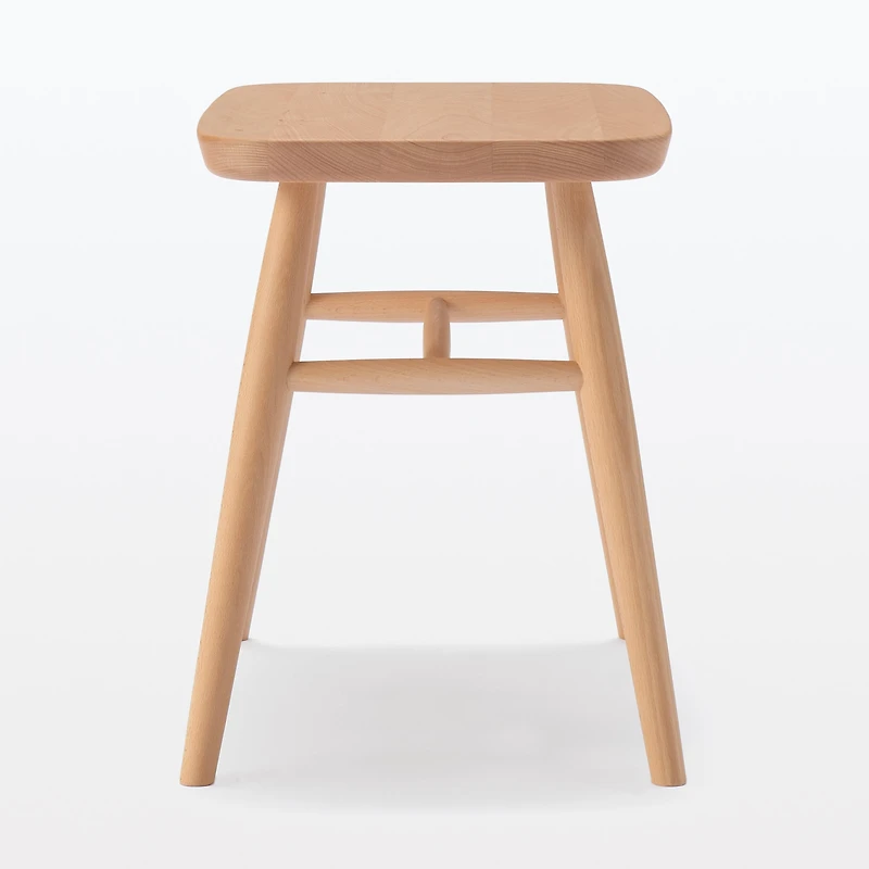 Beech Wood Stool with Round Legs