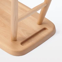 Beech Wood Stool with Round Legs