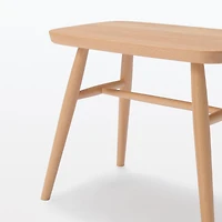Beech Wood Stool with Round Legs