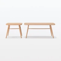 Beech Wood Stool with Round Legs