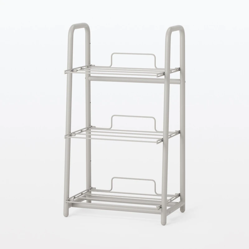 Steel Pipe Storage Rack - Warm Grey